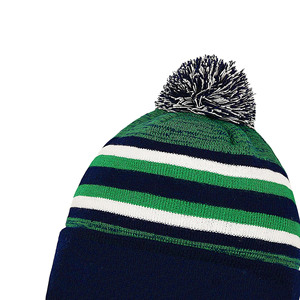 High Quality Unisex <b>Beanie</b> Caps 100% <b>Wool</b> Customized Knitted Design Adjustable Adult's Sporty <b>Beanies</b> With OEM Service - Product Image 4