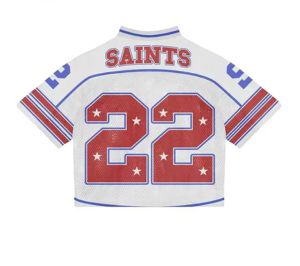 Venta al por Mayor de Camisetas Cortas de Fútbol Americano Unisex con Diseños Personalizados, Camisetas Retro de Malla, Camisetas Boxyfit con Sublimación Completa - Product Image 6