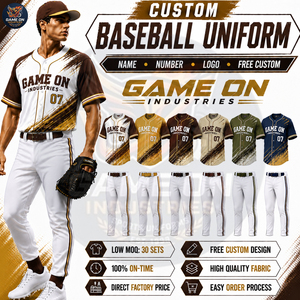 Tenues de sport personnalisées imprimées, anti-humidité, pour la vente en gros – Nouveaux uniformes de baseball professionnels haute performance - Product Image 3