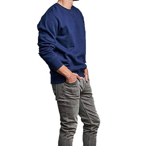 Wholesale 100% Cotton Men's Pullover <b>Sweatshirt</b> Custom Printed Logo Embroidered Puff Technique Solid Pattern Hoodies <b>Sweatshirts</b> - Product Image 4