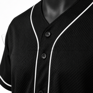 Custom Mesh Baseball Jersey Breathable Button Up Team Uniform Moisture Wicking <b>Athletic</b> Baseball Shirt OEM - Product Image 6