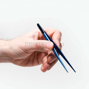 Petites pinces à épiler droites ultra-fines, pointe en acier inoxydable allemand, pour le modelage des sourcils et l'élimination des éclats, légères, lavables au lave-vaisselle - Product Image 2