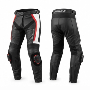 Pantalon de moto en cuir véritable pour homme et femme, sur mesure, pour la course sur circuit - Product Image 2