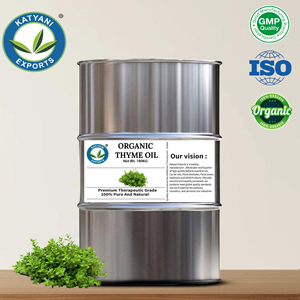 Aceite esencial de tomillo (Thymus Vulgaris) orgánico destilado al vapor para aromaterapia y uso cosmético de Katyani Exports Madhya Pradesh - Product Image 3