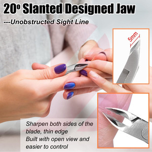 ชุดอุปกรณ์ตัดหนังกำพร้าแบบมืออาชีพ ชุบทอง 4 ชิ้น ขายส่ง, ที่ตัดเล็บสแตนเลสความแม่นยำสูง บริการ OEM อุปกรณ์สำหรับร้านเสริมสวย - Product Image 3