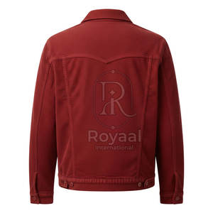 Concevez votre propre veste en jean côtelée pour homme, imperméable, vente chaude, veste en jean côtelée pour homme - Product Image 2