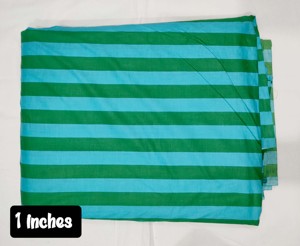 Tela ligera y transpirable 100% algodón con estampado de rayas de 1 pulgada para camisas y vestidos de verano para niñas - Product Image 4
