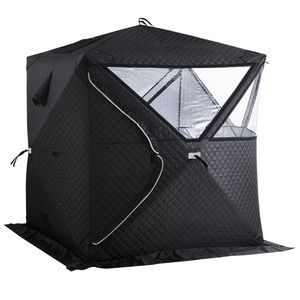 Tenda Sauna a Vapore Portatile Professionale per Esterni per 4 Persone, in Tessuto Oxford Resistente e Acciaio al Carbonio, Facile da Montare - Product Image 1