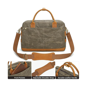 Sac à bandoulière unisexe en cuir de vachette grande capacité, sacoche d'affaires vintage en cuir véritable avec compartiment amovible pour ordinateur portable, motif géométrique - Product Image 6