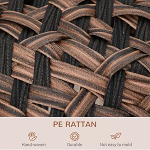 20.5\" Elevated Banana <b>Leaf</b> Kitten House Condo Hand Woven Braided Cat Bed with <b>Cushion</b> Brown Pet Bed - Product Image 5