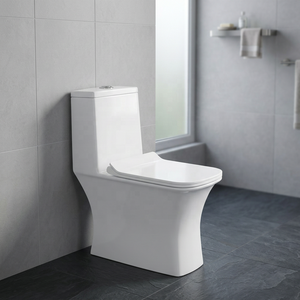 Inodoro de cerámica de una pieza, directo de fábrica, sanitario moderno con sistema sifónico, precio en India. - Product Image 5