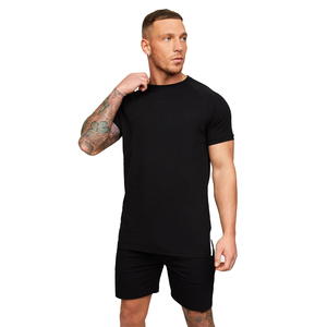 T-shirt à manches courtes pour homme, col rond, noir, 100% coton, coupe classique, couleur unie, respirant, séchage rapide, impression personnalisée - Product Image 6