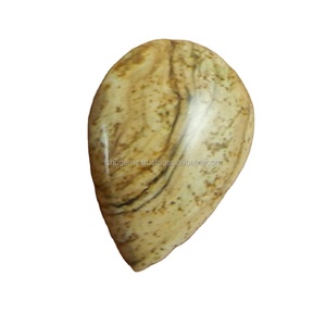 3.30 Gms ภาพแจสเปอร์17X26มม. ลูกแพร์ Cabochon อัญมณีหลวมสำหรับทำเครื่องประดับ - Product Image 4