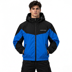 Veste coupe-vent légère personnalisée en polyester et coton, style streetwear écologique, logo personnalisé, manteau urbain tendance - Product Image 1