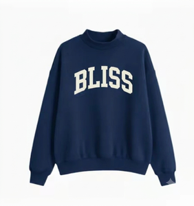 Sudadera Bliss para Mujer, Cuello Alto, Corte Regular, Manga Larga, Tejido de Algodón Transpirable, Ropa Casual de Invierno - Product Image 1