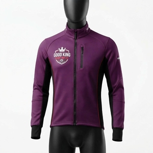 <b>Men's</b> Sports Wear Outdoor <b>Cycling</b> <b>Jacket</b> Breathable Stand Collar Front Logo Sports <b>Cycling</b> <b>Jacket</b> - Product Image 3