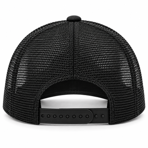 Gorra Trucker Negra Unisex con Malla Trasera, Visera Curva, Panel Frontal Estructurado y Cierre Ajustable para Uso Casual - Product Image 5