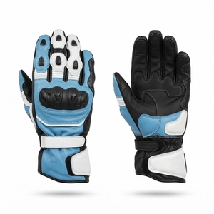 Gants en cuir véritable de qualité supérieure, protection des mains, gants en cuir pour moto, gants de moto pour pilotes, protection antidérapante - Product Image 3