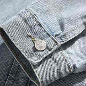 Chaqueta Vaquera de Invierno para Hombre, Estilo Vintage, Casual, Resistente al Viento y al Agua, Hecha a Medida, Chaquetas Vaqueras Clásicas - Product Image 6