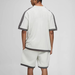 Conjunto de Ropa Urbana para Hombre, Camiseta y Pantalones Cortos con Logotipo Personalizado, Conjunto Transpirable de Verano, Venta al Por Mayor 2026 OEM - Product Image 4
