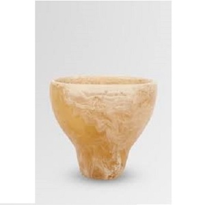 Resin <b>Amber</b> Eco-Friendly Irregular Shape Minimalist Handmade <b>Vase</b> Streak Pattern for Home Wedding Bedroom Decor MOON RISE CRAFT - Product Image 1