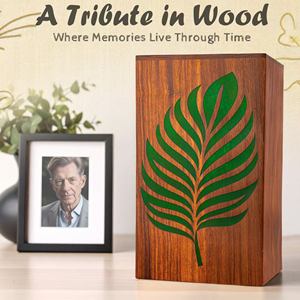 Premium Funeral Memorial Wooden Urn Wooden Urn for Adult Cremation Ashes Customized Wooden Memorial Ash by AYAANS - Product Image 5