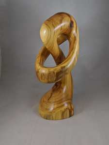 Sculpture en bois artisanale artistique pour la décoration de la maison, salon, bureau, étagère, pièce décorative unique - Product Image 3