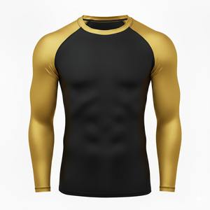 Camiseta de Compresión Sublimada Personalizada - Camiseta de Manga Larga para Entrenamiento de BJJ para Hombre - Product Image 2