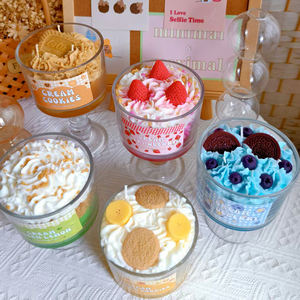 Commercio all'ingrosso dolce a forma di candela profumata pasticceria novità candela di cera di soia per decorazioni per la casa regalo di san valentino festa di nozze compleanno - Product Image 6