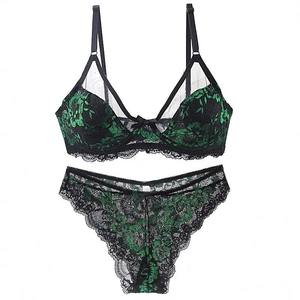 Ensemble de soutiens-gorge push-up en dentelle pour femmes, style quotidien, respirant et confortable, ensemble deux pièces - Product Image 5