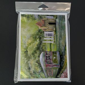 Whimsical A7 Tamaño 5x7 Tranvía Next Stop Audubon Park Tarjetas de felicitación en blanco Paquete de 8 con sobres Tarjetas de notas - Product Image 3