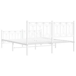 โครงเตียงเหล็กสีขาวขนาดคิงไซส์ ดีไซน์ทันสมัยรูปทรงสี่เหลี่ยมผืนผ้า ประเภทสินค้าเตียงโลหะ - Product Image 6