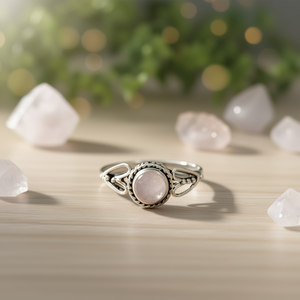 Rose <b>Quartz</b> Crystal <b>Ring</b> 2.3 Gram Product Category - Product Image 1