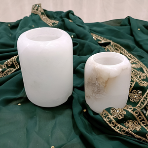 High Quality Luxury Onyx Alabaster <b>Marble</b> Custom Eco-Friendly Candle <b>Jar</b> Stone Lanterns Candle Holders for Tea Lights Home - Product Image 1