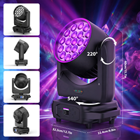 U`King 19X15W Luz Móvil Wash DMX512 RGBW 4IN1 LED con Zoom para Escenario, DJ, Discoteca, KTV, Bar, Fiesta