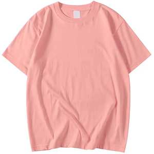 เสื้อยืดสีชมพูชาคุณภาพสูงสำหรับผู้ชาย แขนสั้น ทรงปกติ เสื้อยืดผู้ชายแบบสั่งทำพิเศษ พร้อมบริการ OEM ODM - Product Image 2