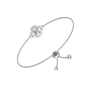 Dainty <b>Charm</b> Bracelet With Delicate Chain For Women Elegant Wrist Jewelry Adjustable Gift Accessory For Special Occasions - Product Image 4