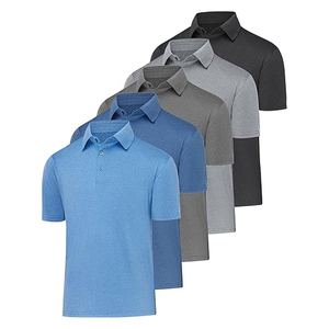 Polo en coton de haute qualité pour homme, personnalisé, uni, à manches courtes, respirant, décontracté, couleur verte, polo de golf - Product Image 4