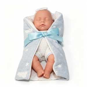 Poupée Bébé Reborn Personnalisée, Poupée Reborn Réaliste en Vinyle Corps Entier, Poupée Bébé Reborn avec Couverture d'emmaillotage - Product Image 6