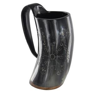 Jarra de cuerno natural Vikinga para beber vino o cerveza, tazas únicas perfectas para fiestas, bodas y otras celebraciones. 2026 - Product Image 4
