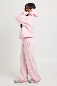 Women's <b>Pink</b> Oversized <b>Tracksuit</b> Set Women Casual Loungewear Hoodie And Wide Leg Joggers Two Piece Athleisure Clothing Outfit - Product Image 3