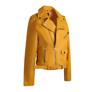 Premium Quality Women's Genuine <b>Leather</b> <b>Jacket</b> New Design Slim Fit <b>Long</b> Sleeve Zipper Coat Waterproof - Product Image 6