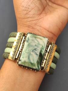 Resin Handmade Custom <b>Bangles</b> With Curved <b>Engraved</b> Design With Brass Molding Classic Ancient Traditional By Universal Overseas - Product Image 2