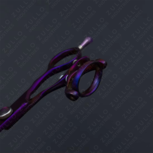Professional 440C Stainless Steel Barber Scissors Purple Titanium Hairdressing Shears Sharp Salon Cutting <b>Tool</b> - Product Image 2
