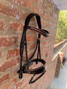 Brida de Doma Anatomic Direct Wholesale, Brida de Doma Hecha a Mano con Cuero Genuino Acolchado, Brida de Doma para Caballo en Venta - Product Image 2