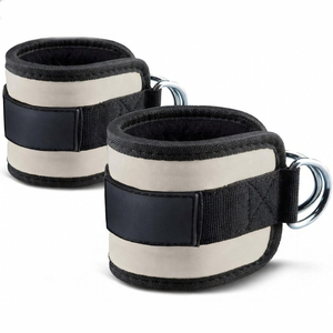 Sangles de cheville réglables en néoprène rembourré pour entraînement musculaire, support de fitness pour machines à câbles - Product Image 1