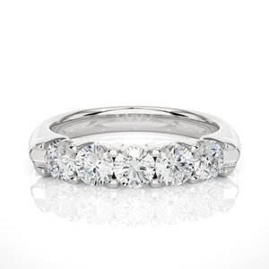 18K Gold <b>Diamond</b> <b>Ring</b> Lab Grown <b>Diamond</b> <b>Ring</b> 1.11 CT Round Cut in 14 Pieces of <b>Diamond</b> Stone for Wholesale Export - Product Image 3