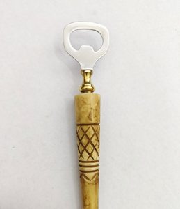 Abridor de Botellas de Cerámica Hecho a Mano, Abridor de Botellas de Cerveza Decorativo con Mango de Cerámica, Accesorio Vintage para Bar, Herramienta de Cocina Rústica H - Product Image 4
