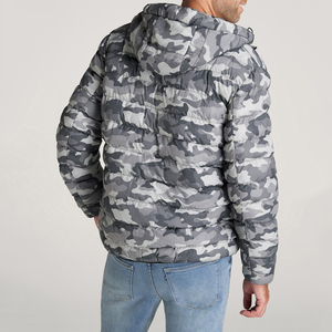 Men's XL Long Winter <b>Jacket</b> High Street Best Seller Custom Logo Zip Closure Waterproof Polyester Puffer <b>Fleece</b> Stand for Outdoor - Product Image 5