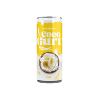Boisson au yaourt de noix de coco 250 ml saveur raisin, lait de coco, sain, végétalien, certifié BRC & HALAL, emballage boîte/bouteille, Brix 8